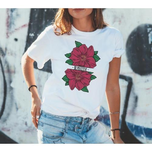 T-shirt lady slim DTG  van gogh