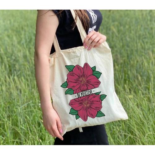 Torba bawełniana ecri Have a nice day