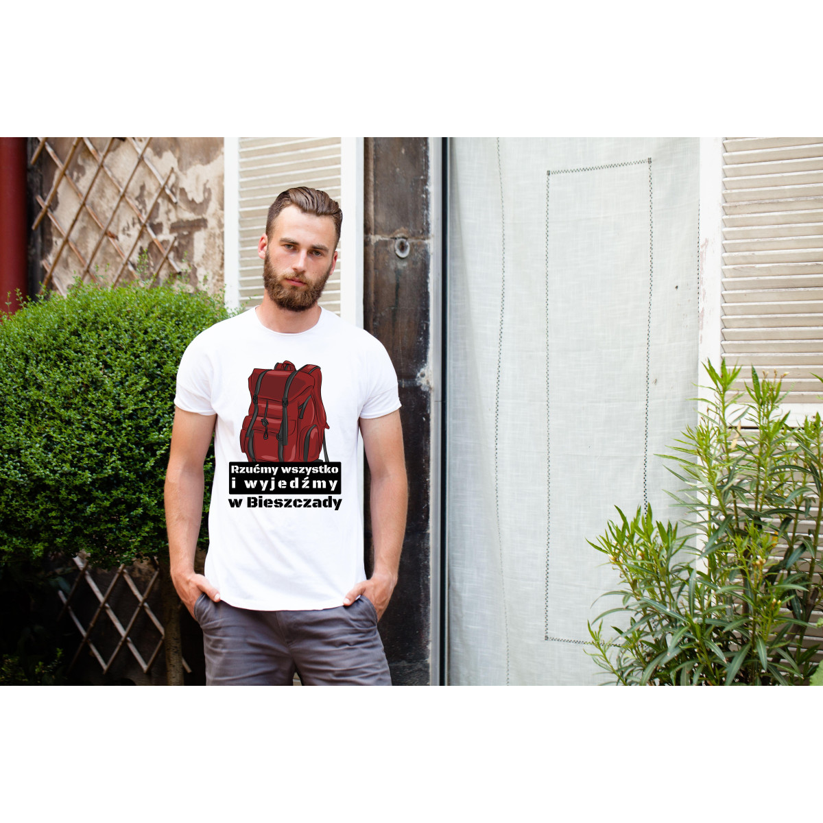 T-shirt oversize DTG chodzę po górach