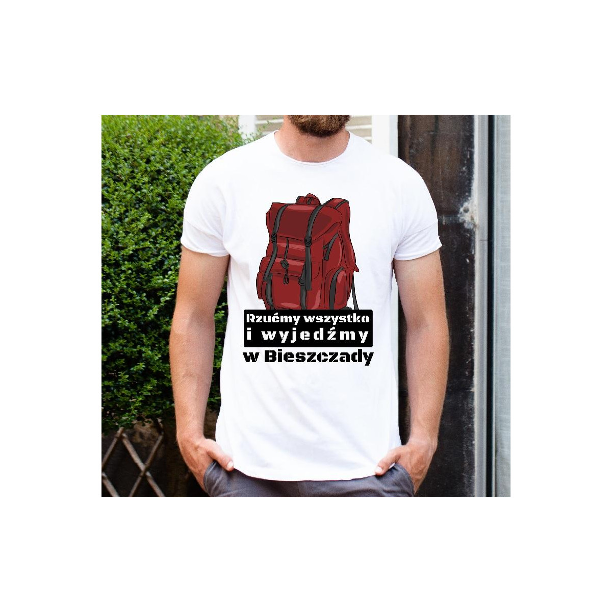 T-shirt oversize DTG chodzę po górach