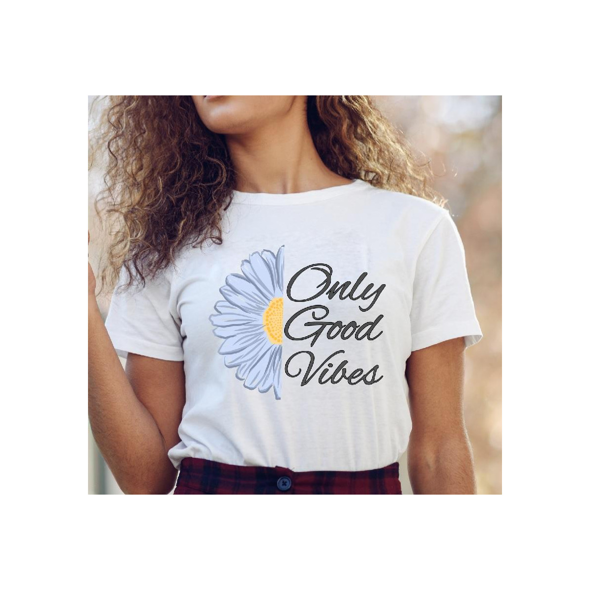 Koszulka z napisem Good Vibes Only