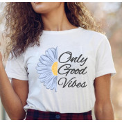 Koszulka z napisem Good Vibes Only