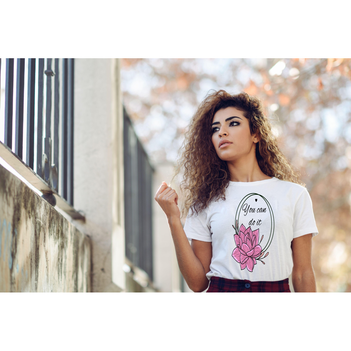 T-shirt lady slim DTG  Bieszczady