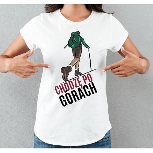 T-shirt lady slim DTG  Bieszczady