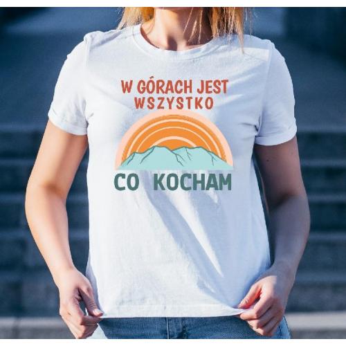T-shirt lady slim DTG  Bieszczady Bieszczady