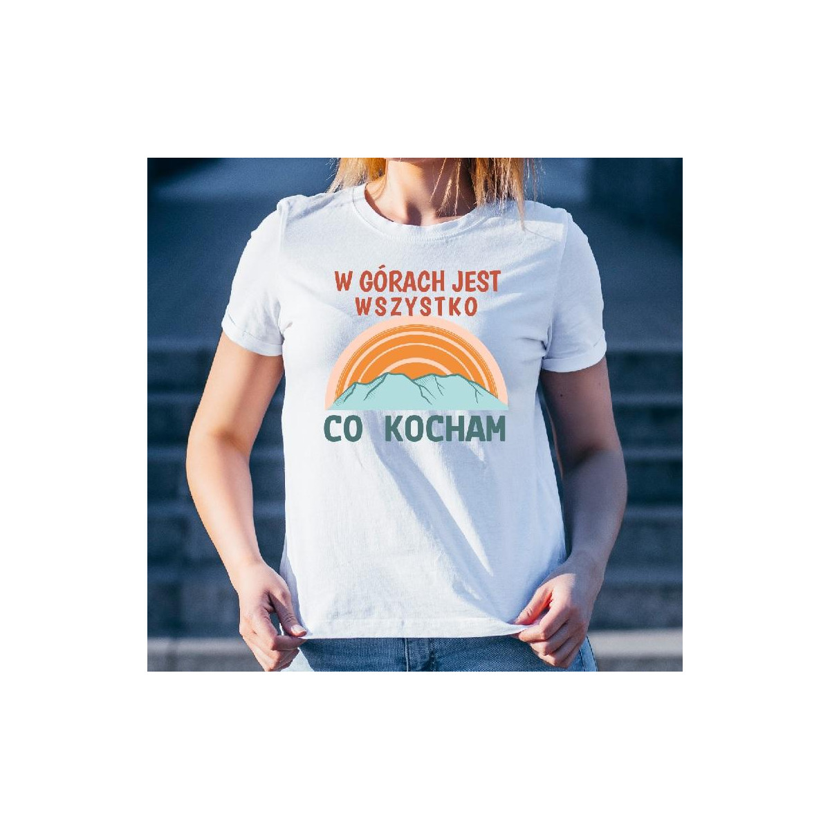T-shirt lady slim DTG  Bieszczady Bieszczady