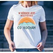 T-shirt lady slim DTG  Bieszczady Bieszczady