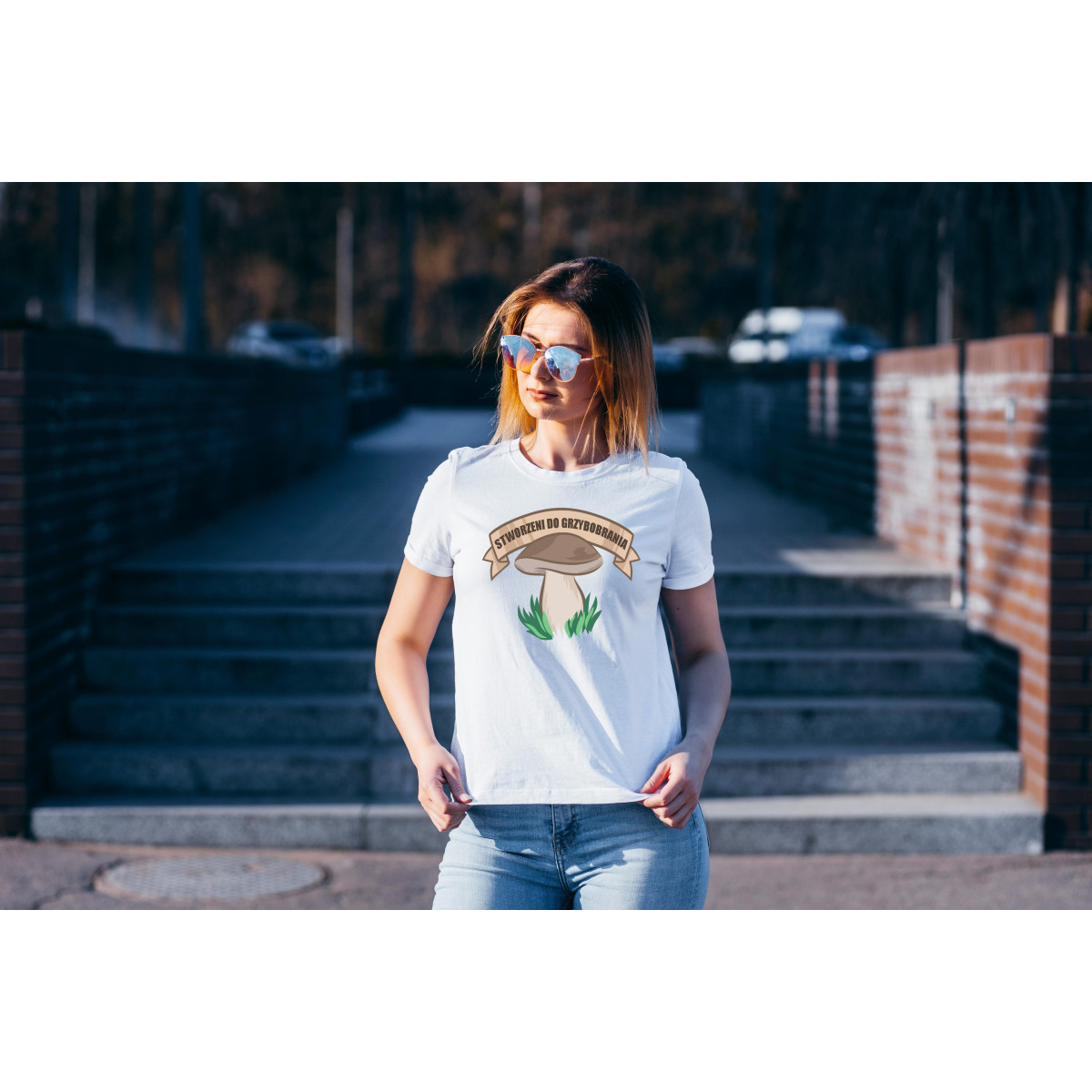 T-shirt lady slim DTG  W górach jest wszystko co kocham