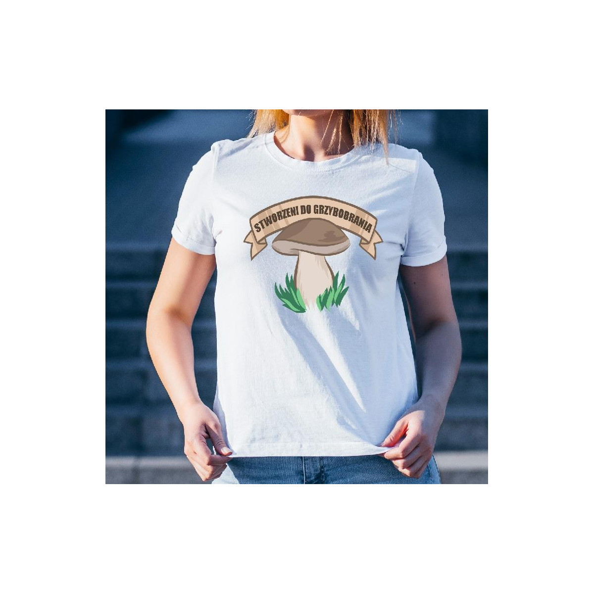 T-shirt lady slim DTG  W górach jest wszystko co kocham