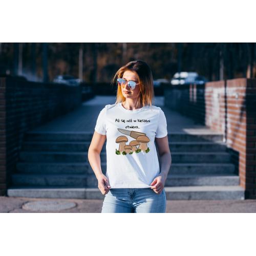 T-shirt lady slim DTG  W górach jest wszystko co kocham