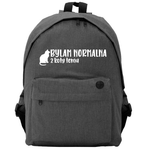 Plecak owal Byłam normalna 2 koty temu