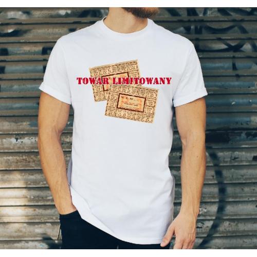 T-shirt oversize DTG w służbie narodu milicja - PRL