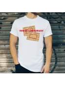 T-shirt oversize DTG w służbie narodu milicja - PRL