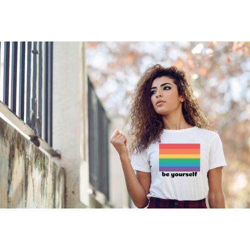 T-shirt lady slim DTG wychowała mnie ulica