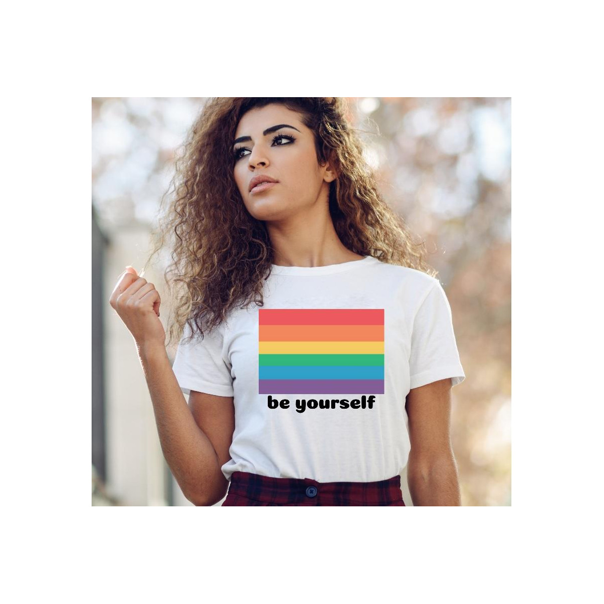 T-shirt lady slim DTG wychowała mnie ulica