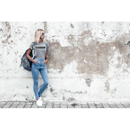 T-shirt lady szara Jesieniara