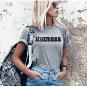 T-shirt lady szara Jesieniara