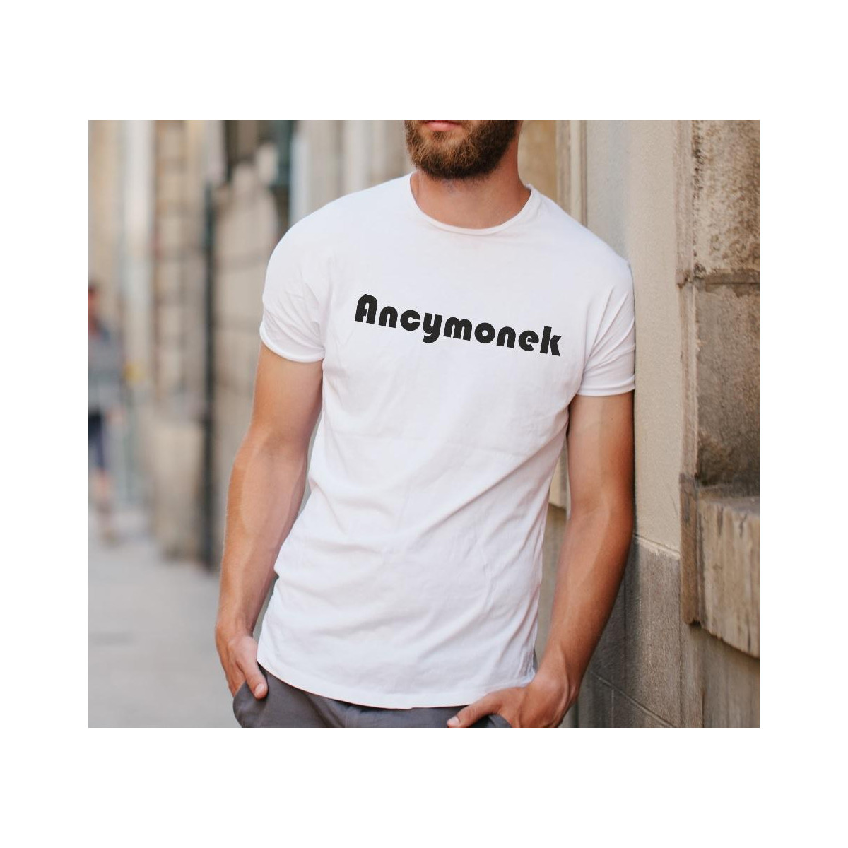 T-shirt oversize biały Lajdos