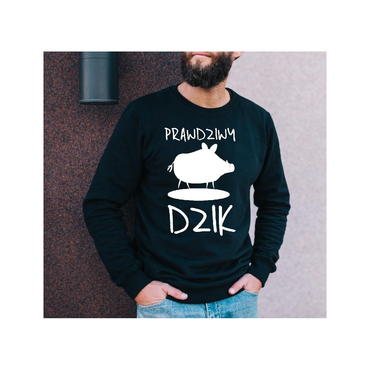 bluza oversize prawdziwy dzik