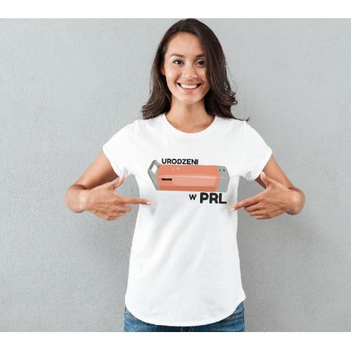 T-shirt lady slim DTG wychowała mnie ulica 3