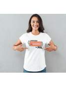 T-shirt lady slim DTG wychowała mnie ulica 3