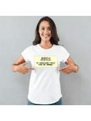 T-shirt lady slim DTG wychowała mnie ulica 3