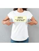 T-shirt lady slim DTG wychowała mnie ulica 3