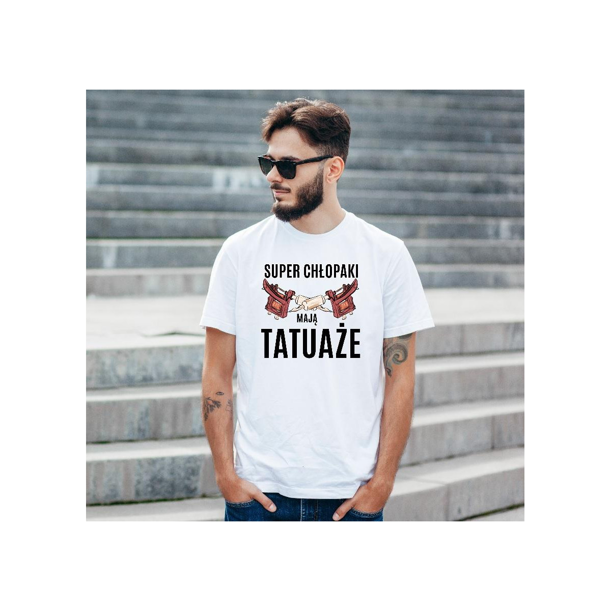 T-shirt oversize DTG Dzień dobry cześć i czołem