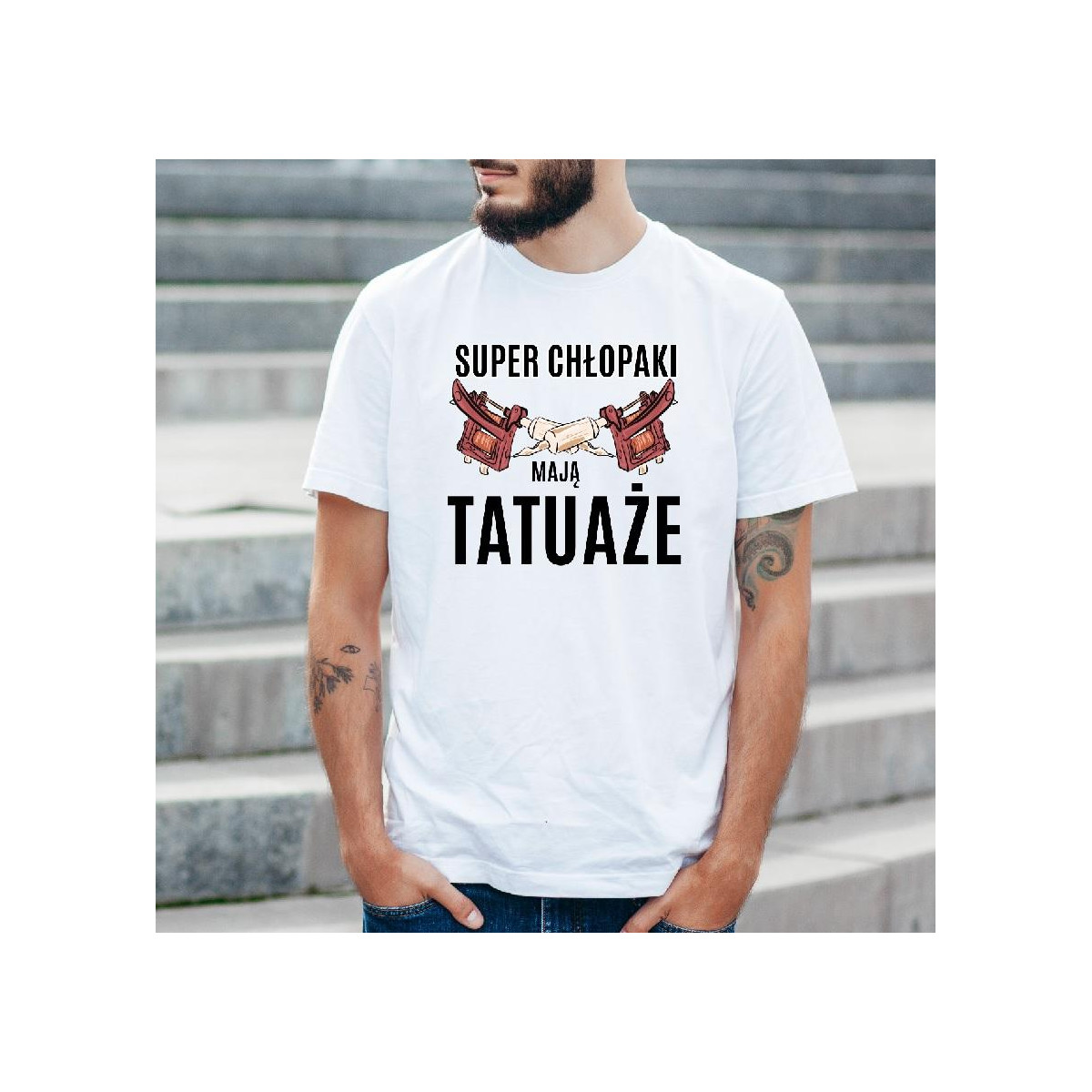 T-shirt oversize DTG Dzień dobry cześć i czołem