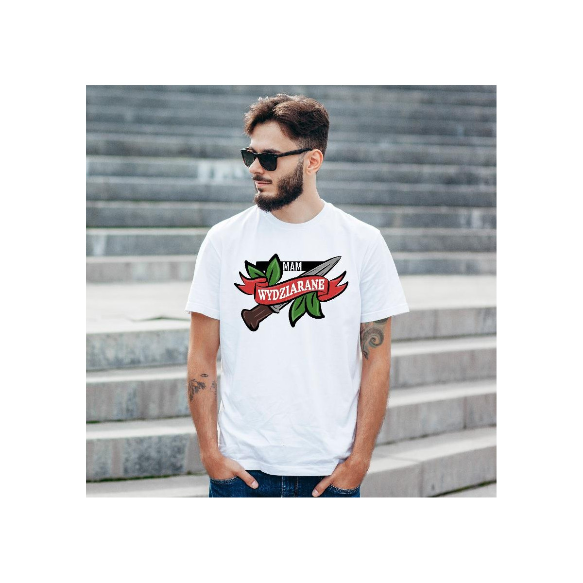 T-shirt oversize DTG Super chłopaki mają tatuaże