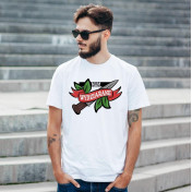 T-shirt oversize DTG Super chłopaki mają tatuaże