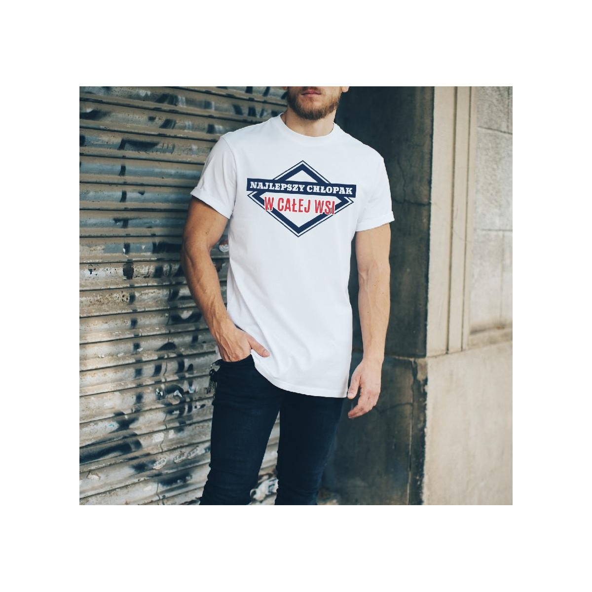 T-shirt oversize DTG Super chłopaki mają tatuaże