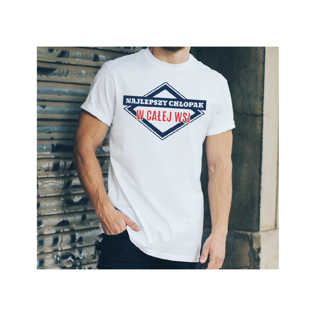 T-shirt oversize DTG Super chłopaki mają tatuaże