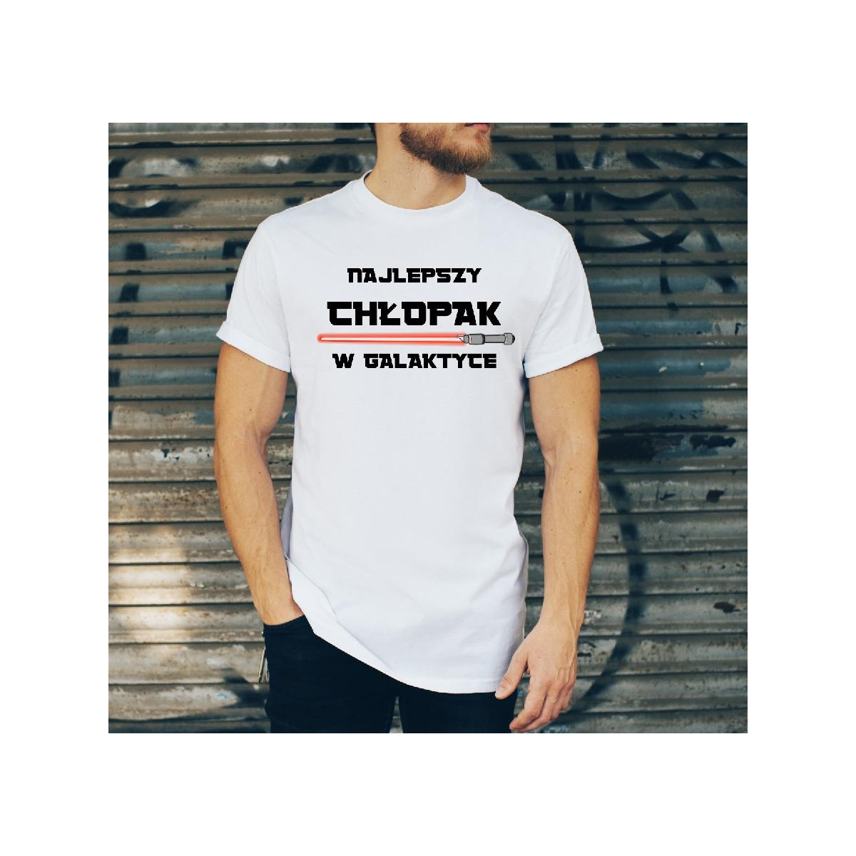 T-shirt oversize DTG boski chłopak