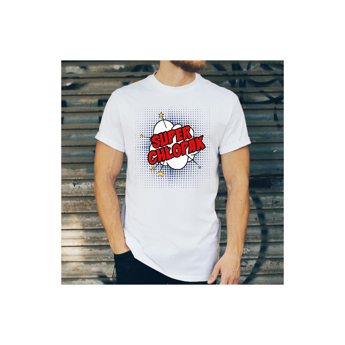 T-shirt oversize DTG boski chłopak