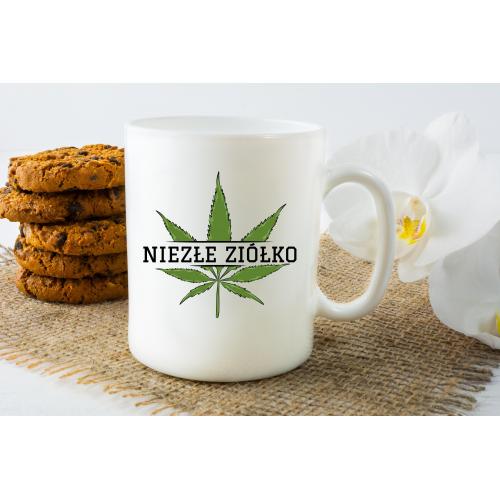 Kubek z nadrukiem Niezłe ziółko