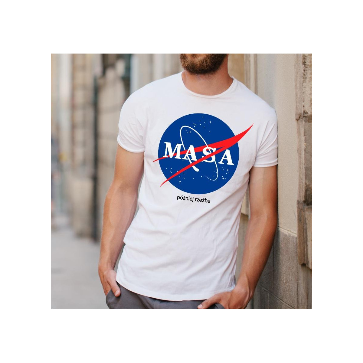 t-shirt masa później rzeźba