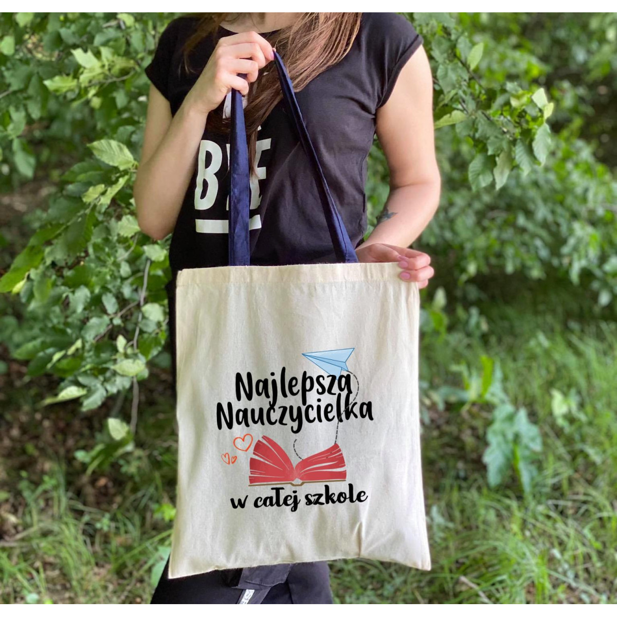 Torba dtg Najlepsza nauczycielka w całej szkole - kolorowe uszy