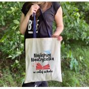 Torba dtg Najlepsza nauczycielka w całej szkole - kolorowe uszy