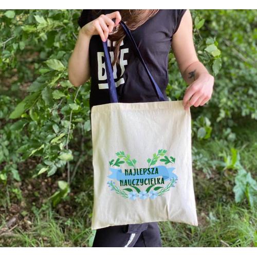 Torba dtg  Najlepsza nauczycielka - kolorowe uszy