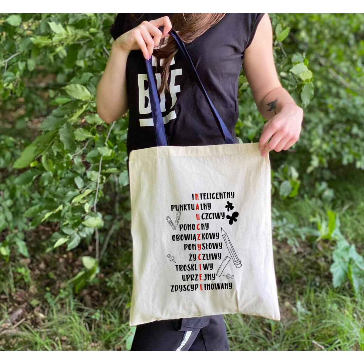 Torba dtg Nauczyciel - kolorowe uszy