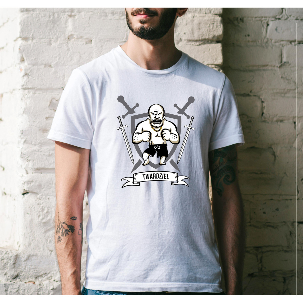 T-shirt oversize DTG Twardziel 2