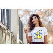 T-shirt lady slim DTG  BePositive