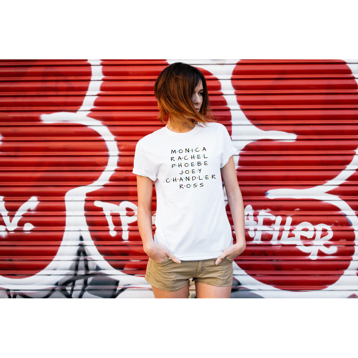 T-shirt lady slim DTG  van gogh