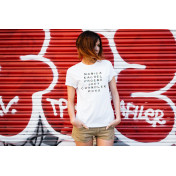 T-shirt lady slim DTG  van gogh