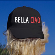 Czapka baseball czarna bella ciao karabin 2