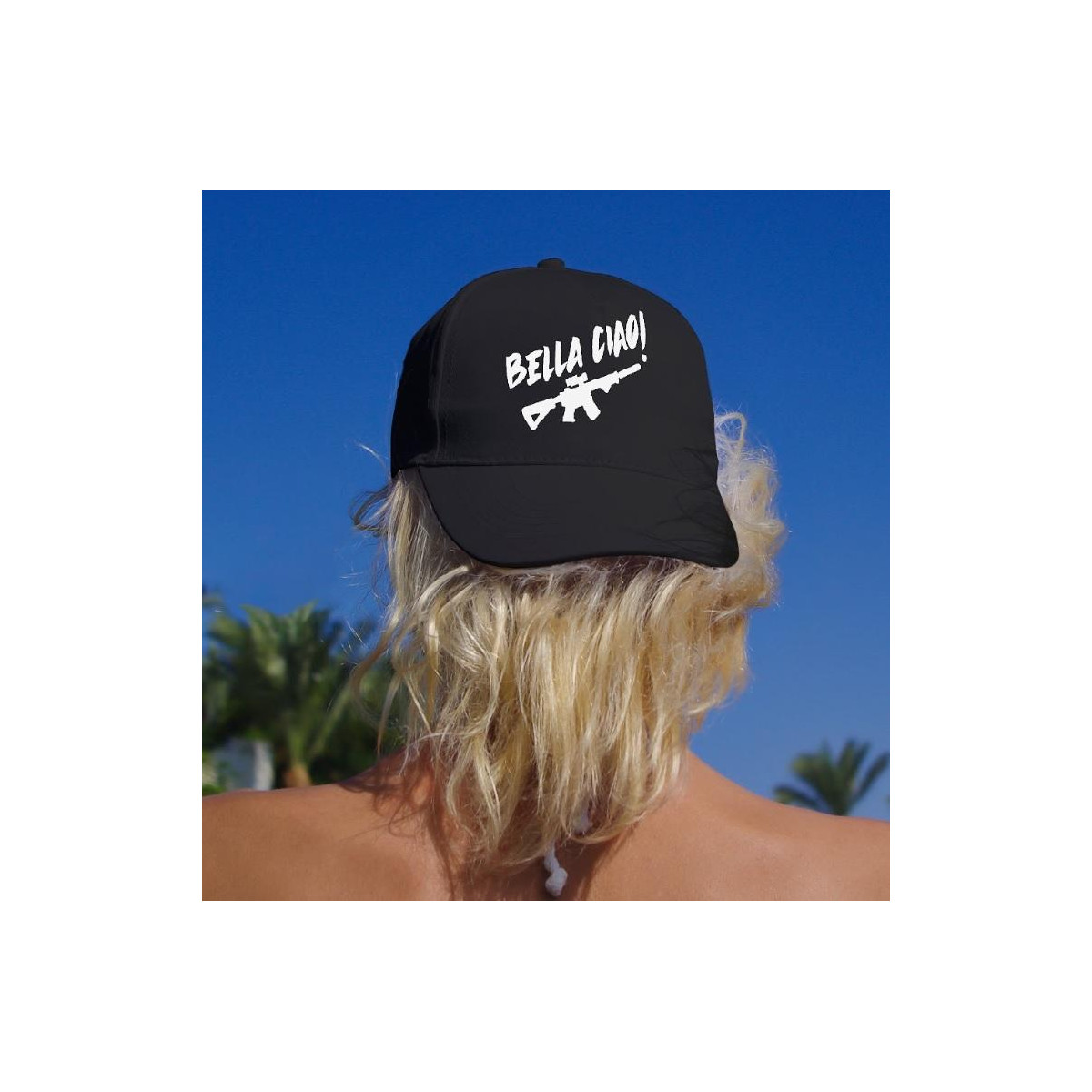 Czapka baseball czarna bella ciao