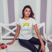 T-shirt lady slim DTG  adventure