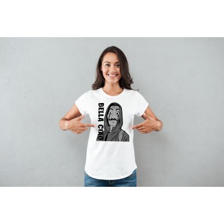 T-shirt lady slim DTG  bella ciao RB