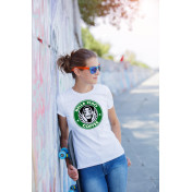 T-shirt lady slim DTG  bella ciao black